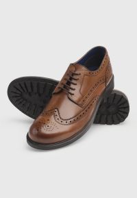 Wheat Tan Wingtip Brogue Shoe