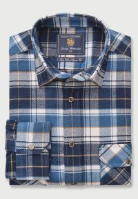 Navy Check ÃƒÂ¢Ã¢â€šÂ¬Ã‹Å“LumberjackÃƒÂ¢Ã¢â€šÂ¬Ã¢â€žÂ¢ Brushed Cotton Overshirt