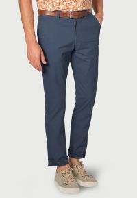 Regular Fit Barrington Mid Blue Garment Washed Chinos