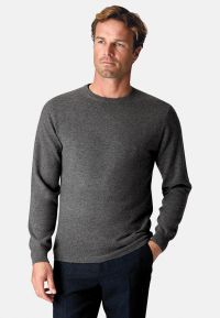 Charcoal Cashmere Crew Neck Jumper