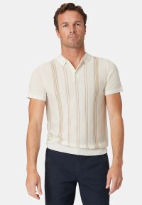 Duke Ivory Merino Wool Polo Shirt