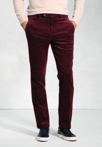 Regular Fit Ellroy Cherry Corduroy Trouser