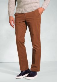 Regular Fit Kerswell Ginger Cotton Moleskin Trouser