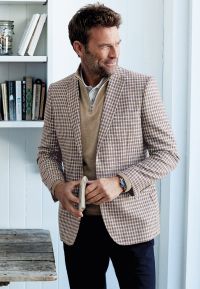 Regular Fit Leyburn Mocha Check Jacket