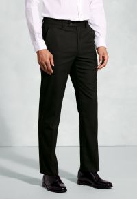 Tailored Fit Monaco Black Trouser