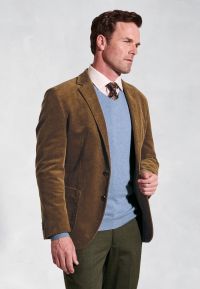 Tailored Fit Moore Mocha Corduroy Jacket