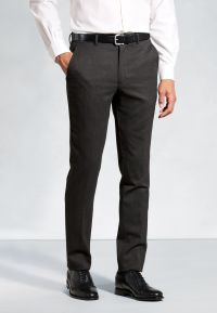 Regular Fit Olney Charcoal Flannel Trousers