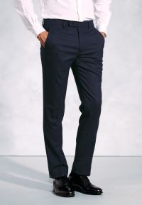 Regular Fit Olney Navy Flannel Trouser