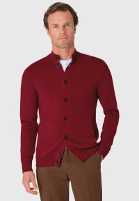 Selassie Claret Button Through Cardigan Jacket