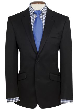 Tailored Fit Zeus Black Washable Suit Jacket