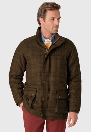 Wales Moss Check Waterproof Country Coat